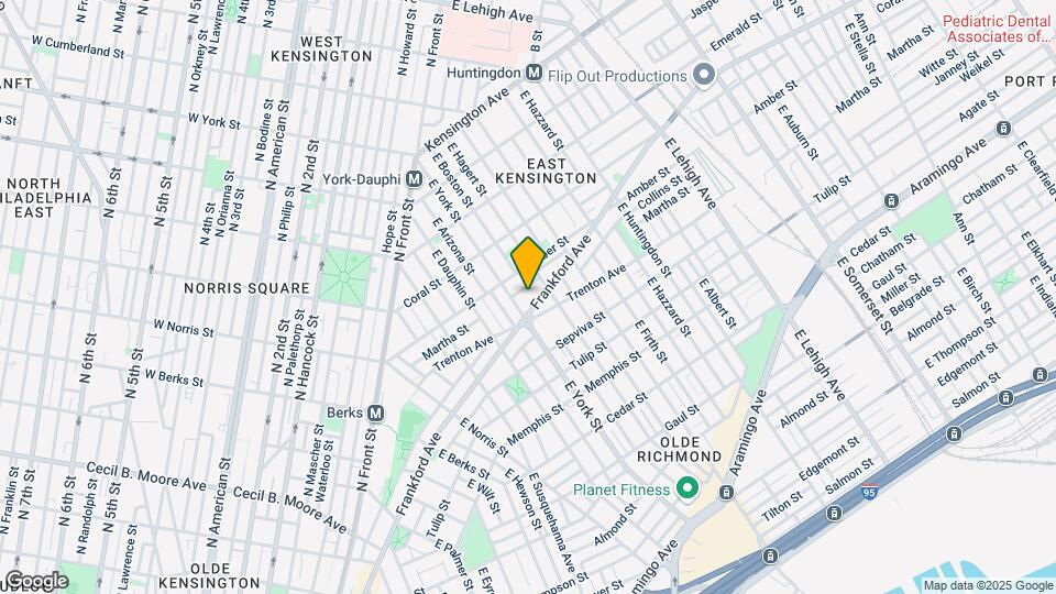2414-16 Frankford Mapa y Detalles de la Ubicación
