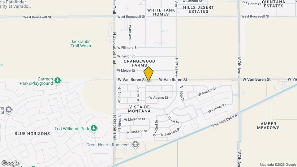 19284 W Woodlands Ave Map and Location Details