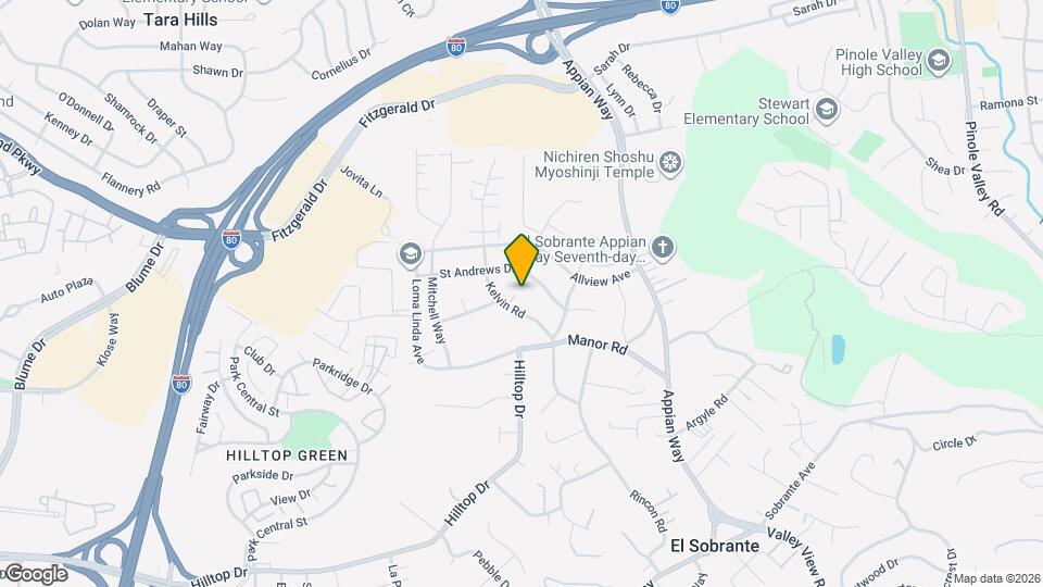 950 Kelvin Ct Map and Location Details