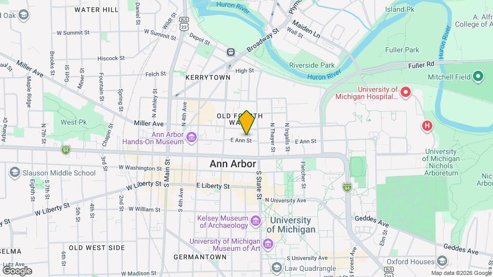 603 E Ann St Mapa y Detalles de la Ubicación