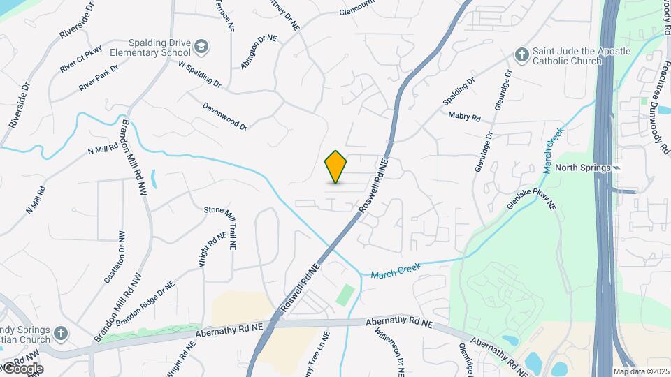 6940 Roswell Rd, Unit 5B Map and Location Details