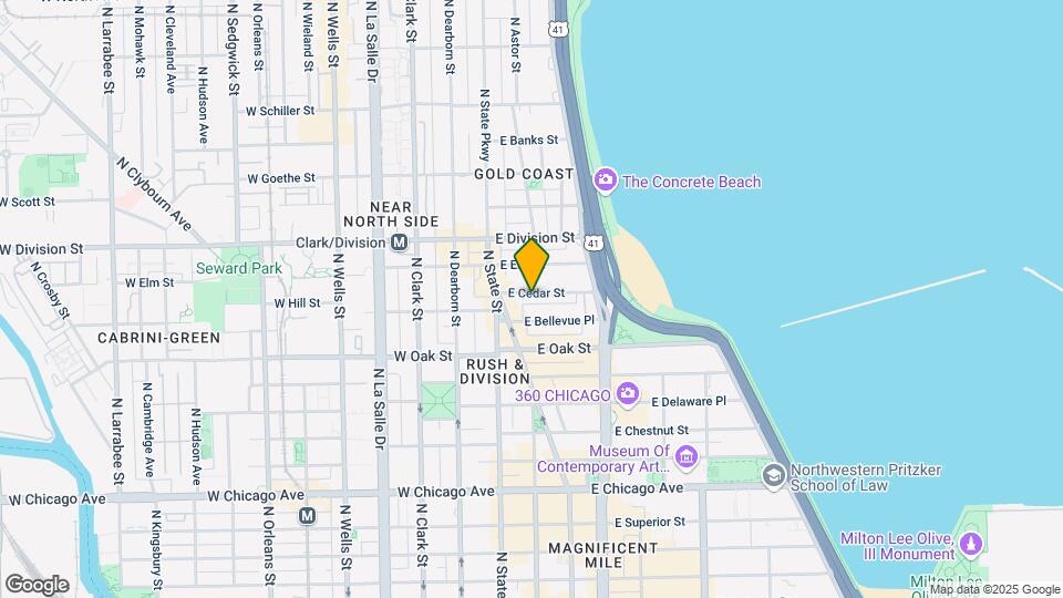 33 E Cedar St Mapa y Detalles de la Ubicación