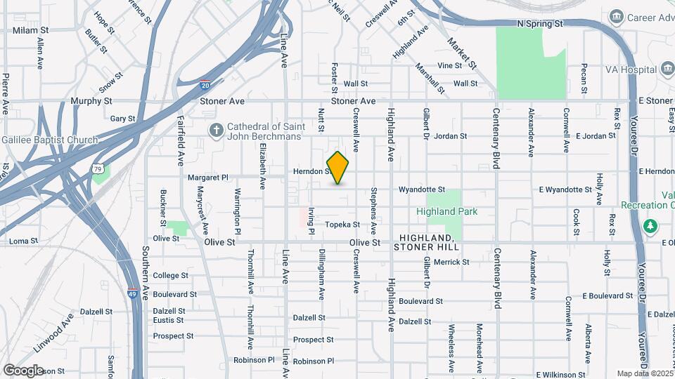 632 Wyandotte St Map and Location Details