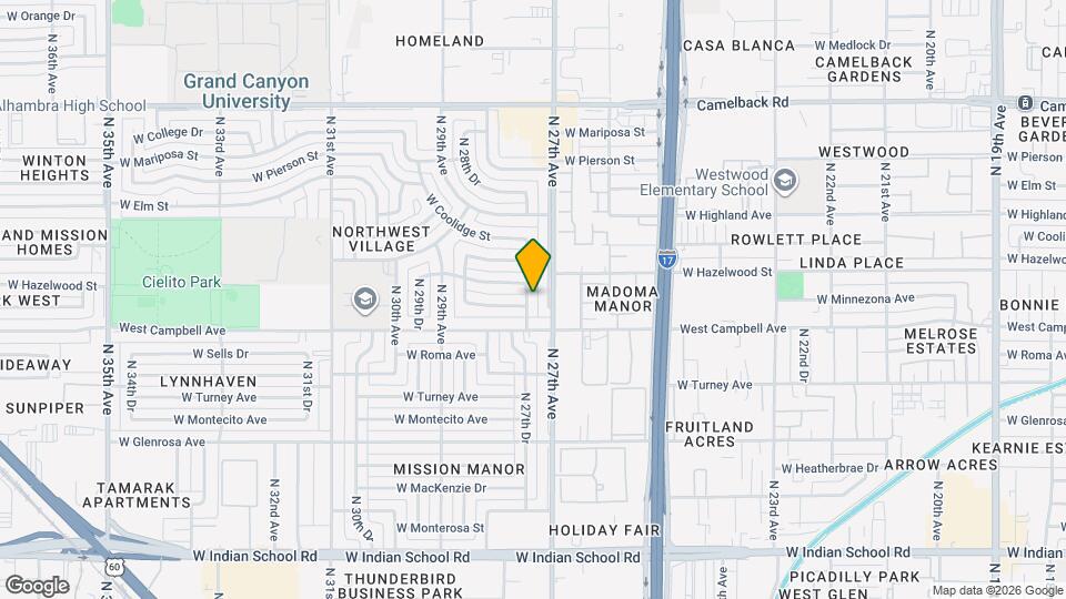 4523 N 27th Dr, Unit 27dr Mapa y Detalles de la Ubicación