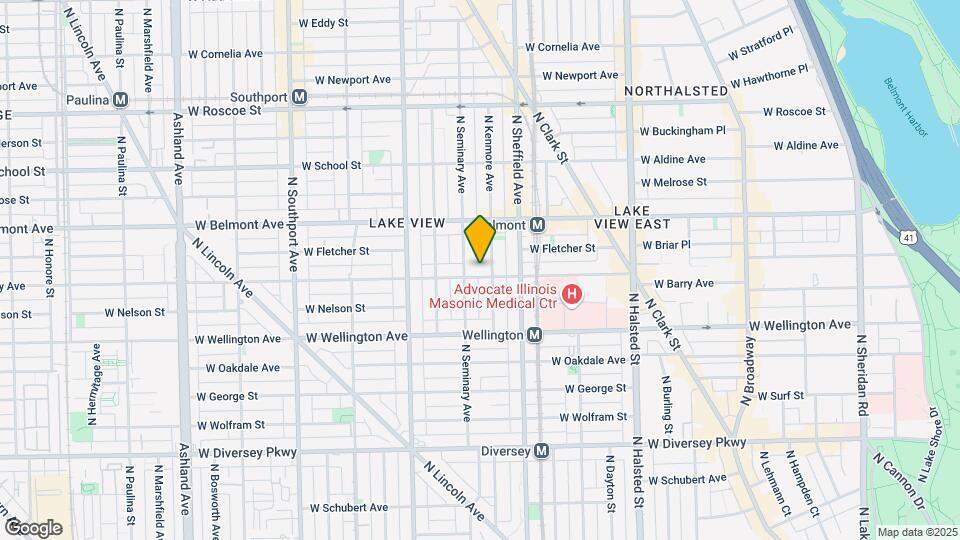 1045 W Barry Ave, Unit 1 Mapa y Detalles de la Ubicación