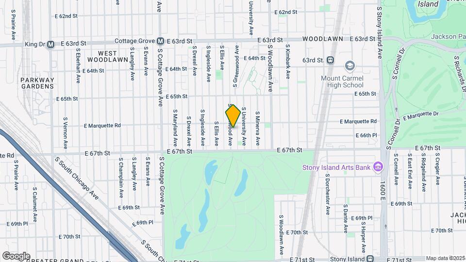 6615-6617 S Greenwood Ave Map and Location Details