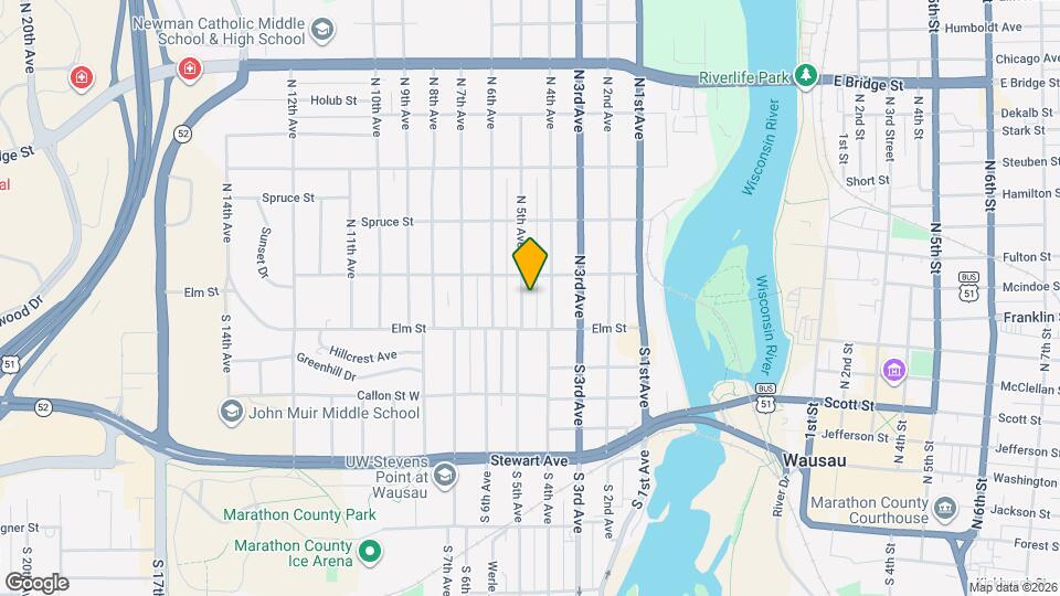 121 N 5th Ave Map and Location Details