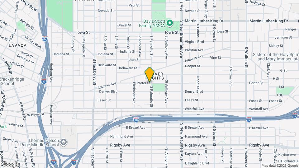 1201 S Palmetto St Map and Location Details
