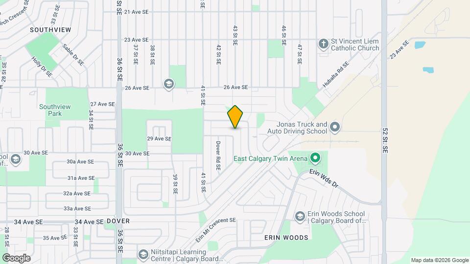 3036 Dover Cres SE Map and Location Details