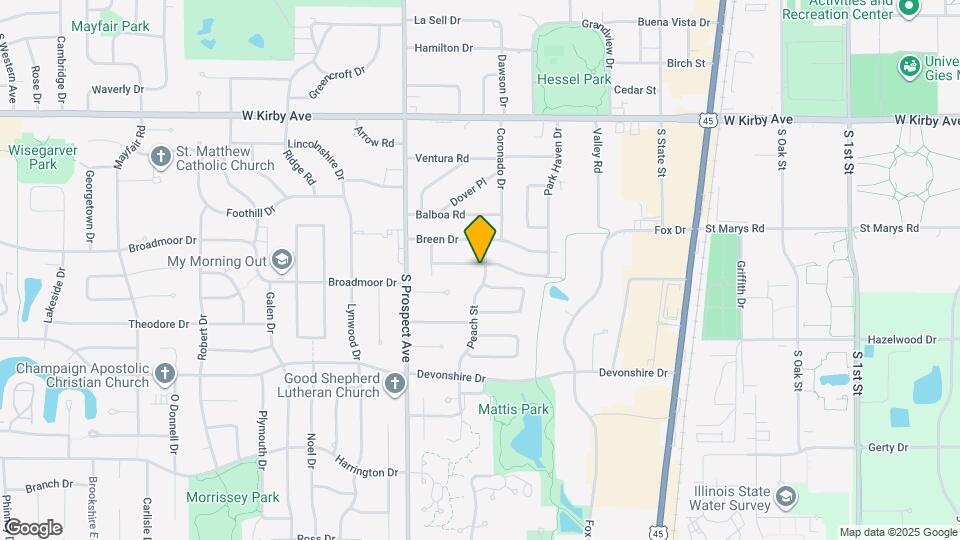 1809 Peach St Map and Location Details