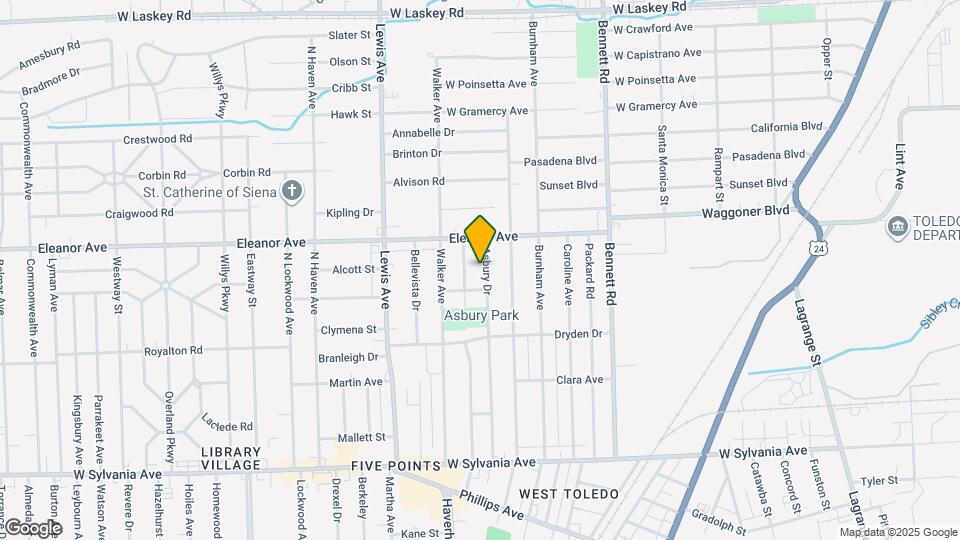 4419 Asbury Dr Map and Location Details