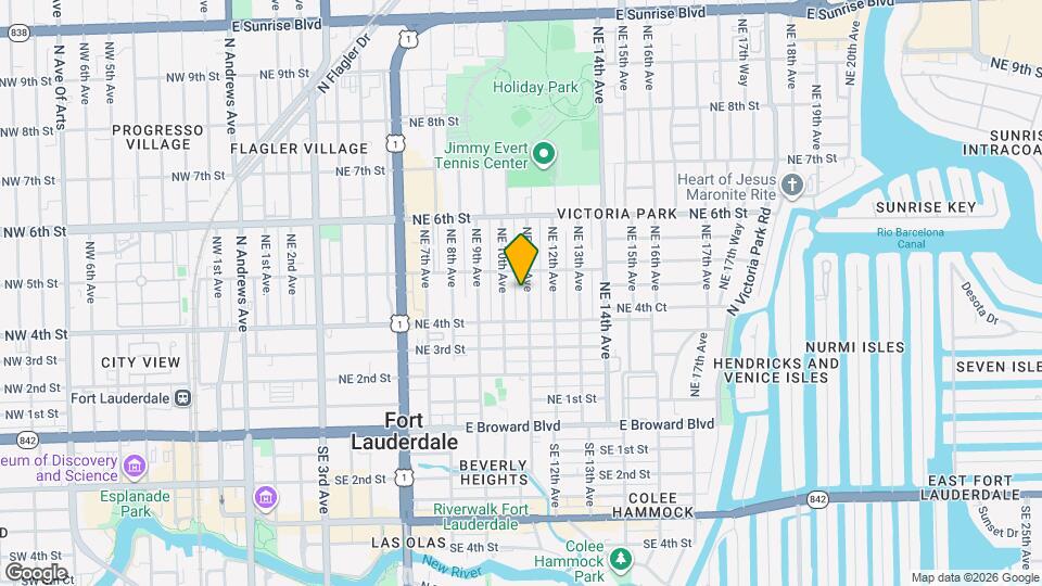 425 NE 11th Ave Map and Location Details