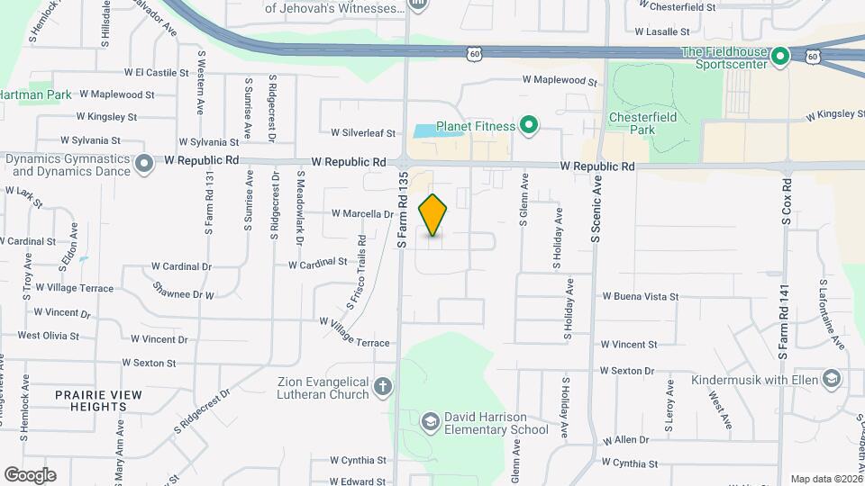 3027 W Cardinal St Map and Location Details