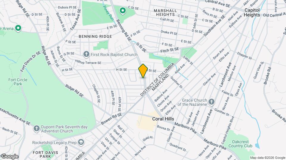 5037 Benning Rd SE Map and Location Details