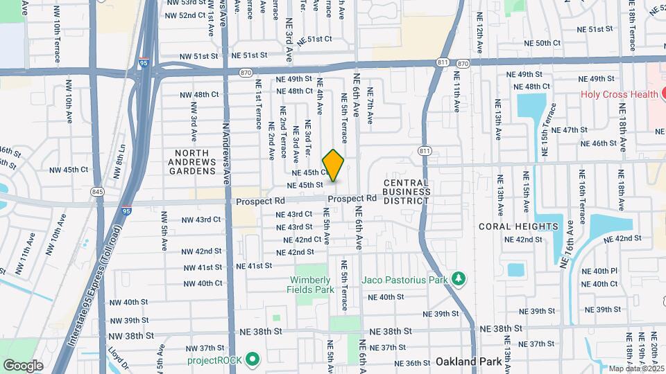 460 NE 45th St Map and Location Details