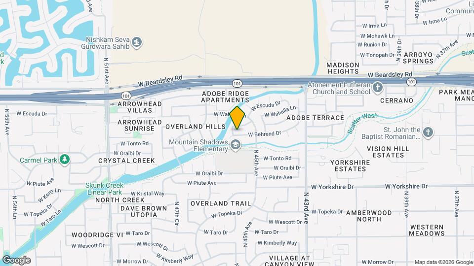 4536 W Behrend Dr Mapa y Detalles de la Ubicación