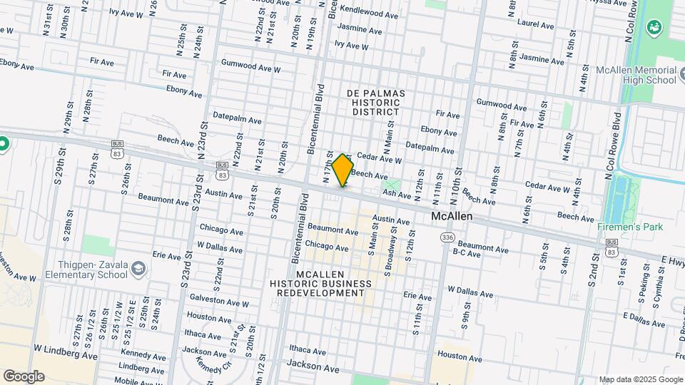 13 N 16th St Map and Location Details