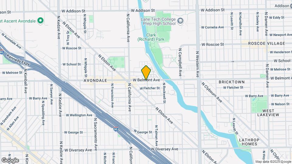 2703 W Belmont Ave Map and Location Details