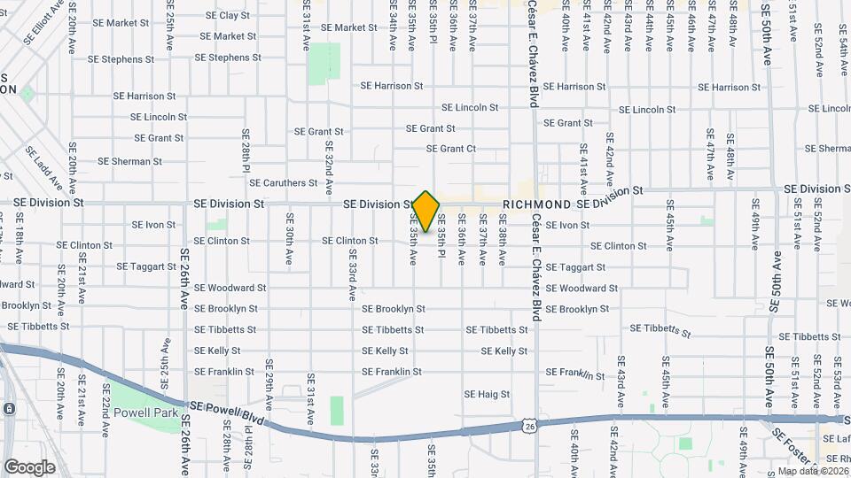 3513 SE Clinton St, Unit 3513 Mapa y Detalles de la Ubicación