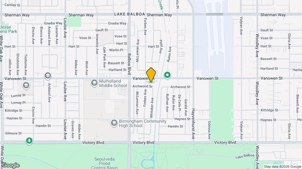 16745 Archwood St Map and Location Details