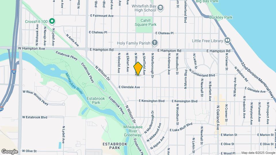 4640 N Woodruff Ave Map and Location Details