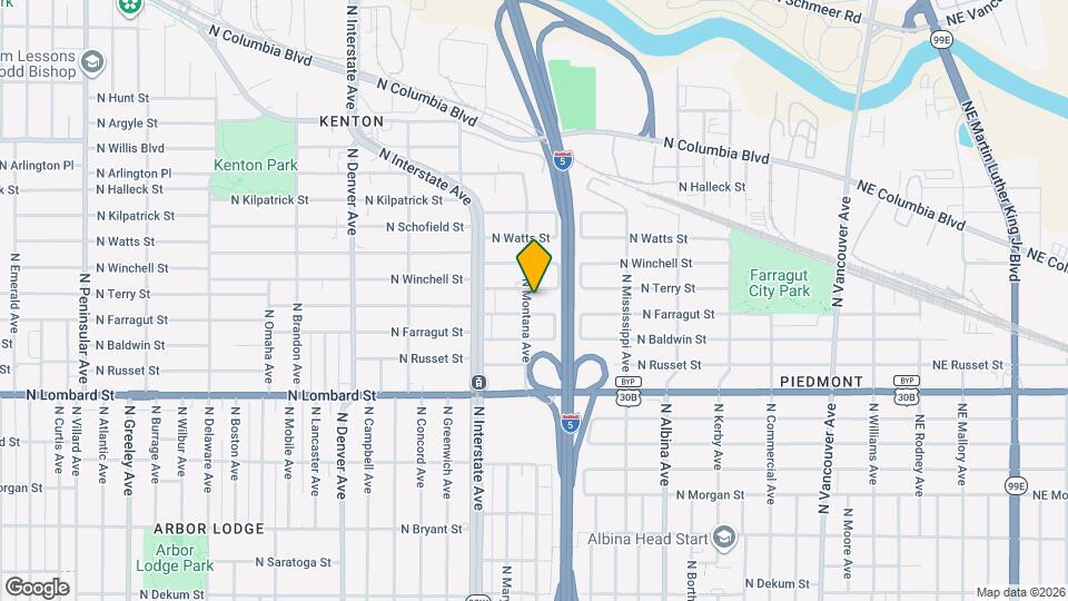 7722 N Montana Ave Map and Location Details