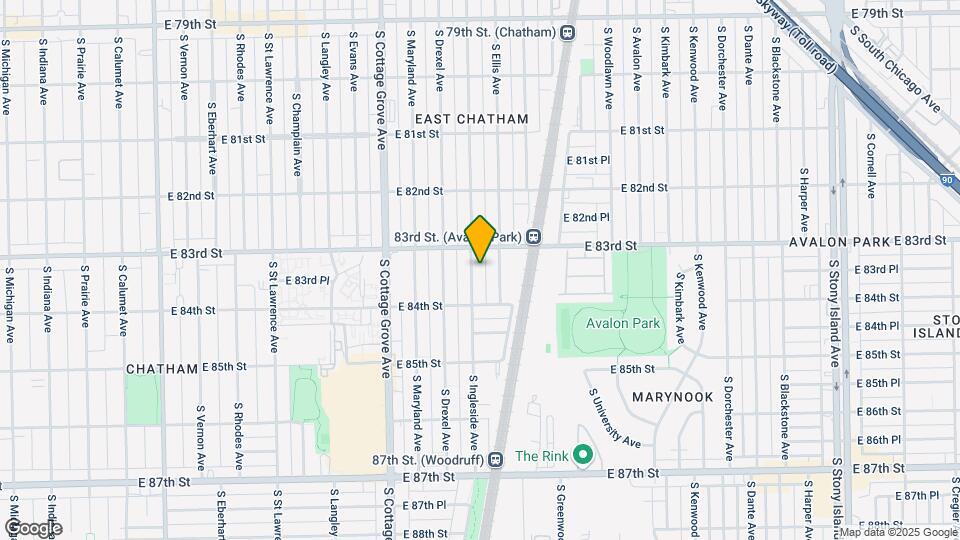 8325 S Ingleside Ave Map and Location Details