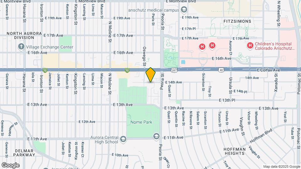 11916 E 14th Ave Map and Location Details