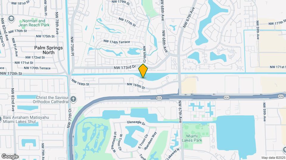 6931 NW 169th Terrace Map and Location Details