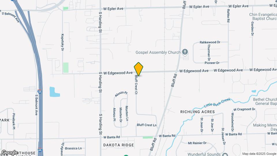 6019 Bluff Crest Ct Map and Location Details
