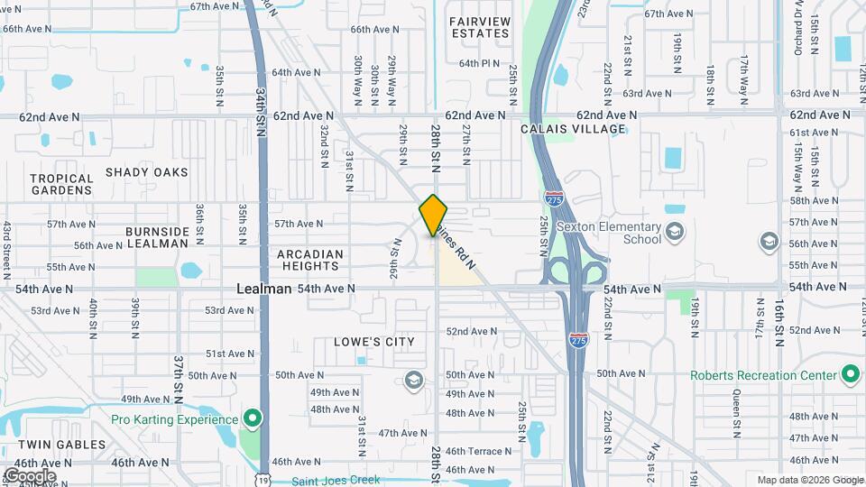 5680 28th St N Map and Location Details