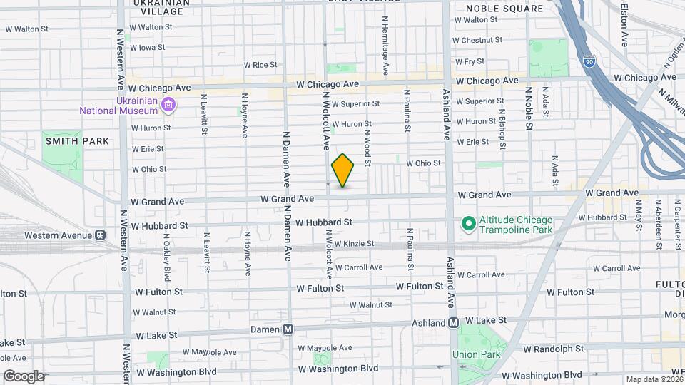 1838 W Grand Ave Map and Location Details