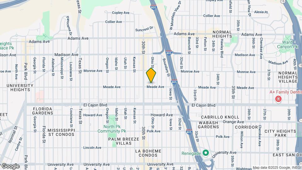 3032 Meade Ave Map and Location Details