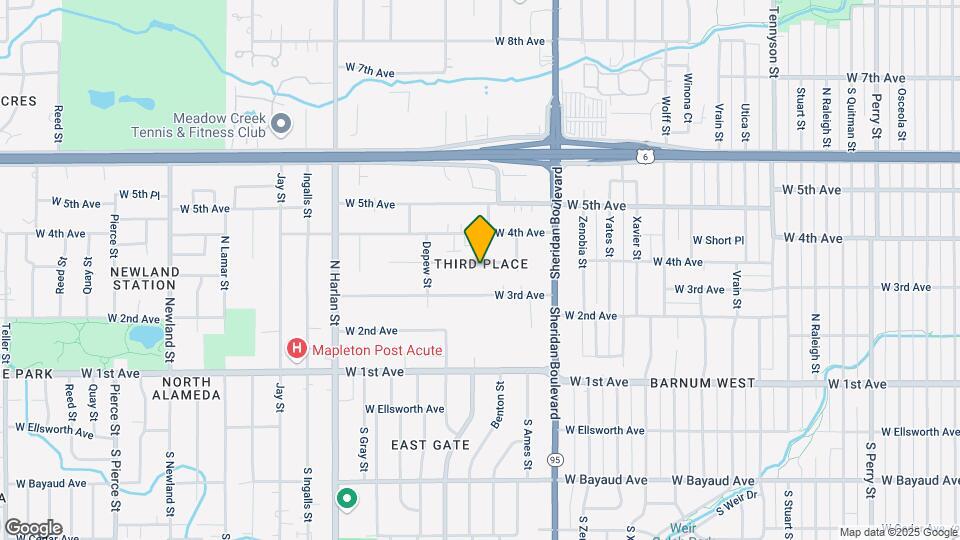 5410 W 3rd Pl Map and Location Details