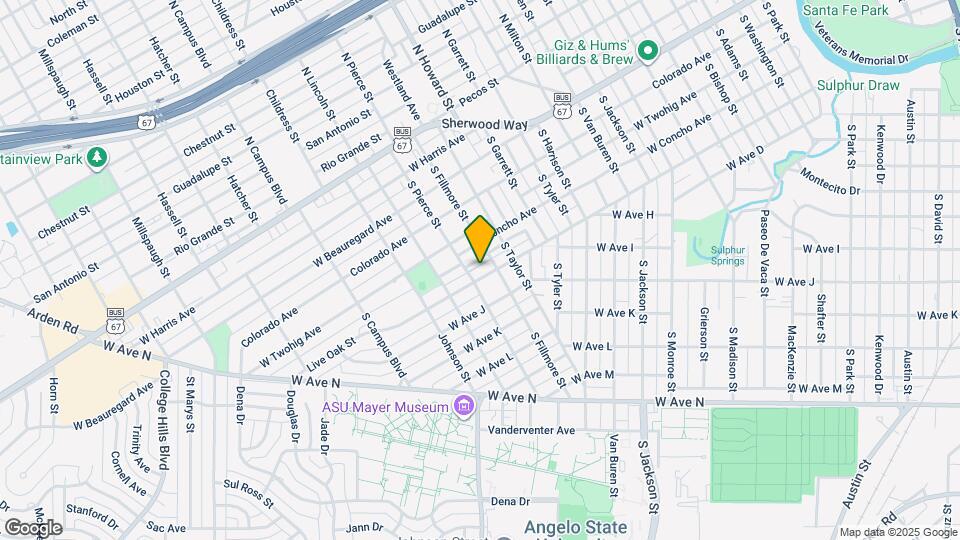 2216 Live Oak St Map and Location Details