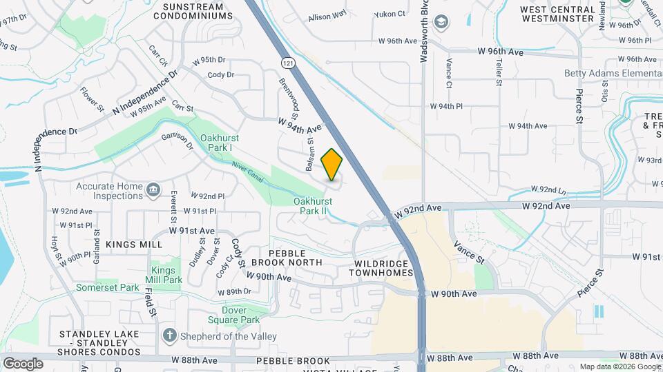 8099 W 93rd Way Map and Location Details