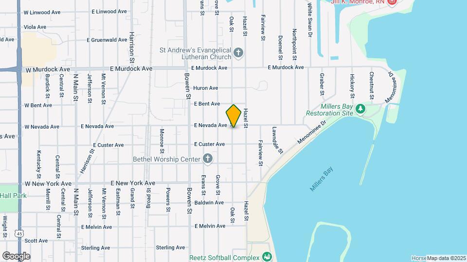 1426 Oak St Map and Location Details