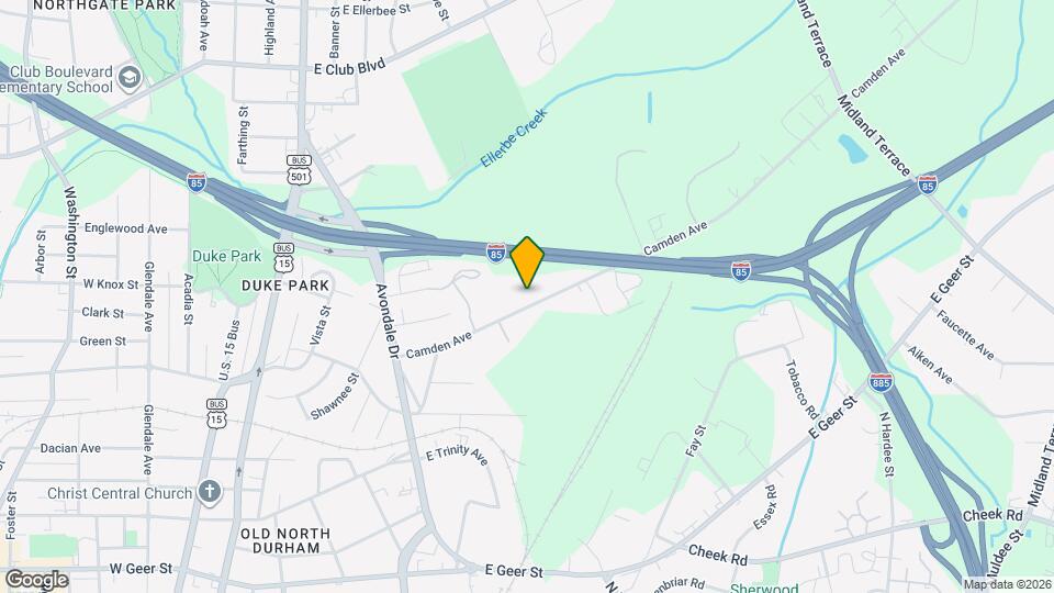 1113 Camden Ave Map and Location Details