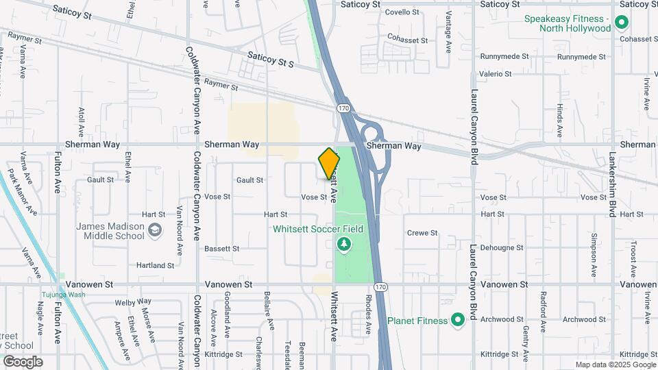 7061 Whitsett Ave Map and Location Details