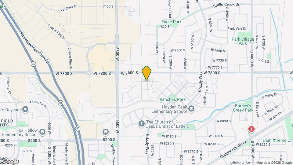 7852 S 5440 W Map and Location Details