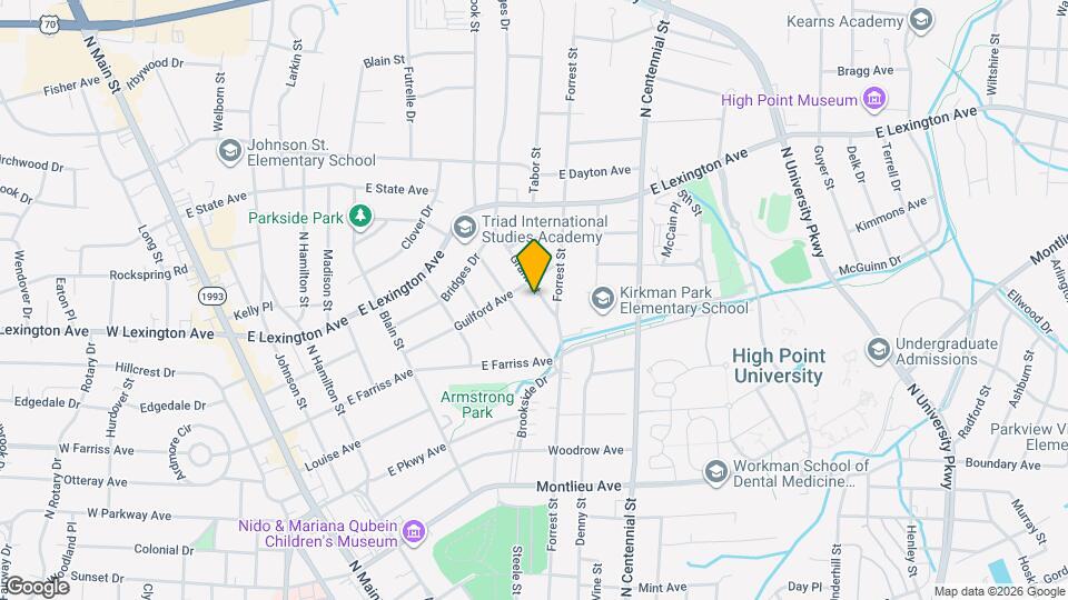 909 Grant St Map and Location Details