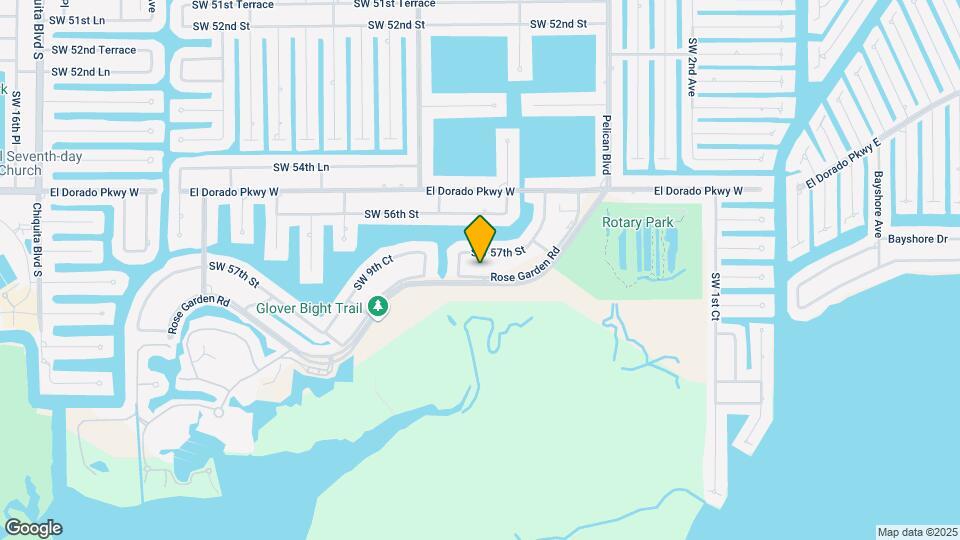 621 Rose Garden Road Map and Location Details