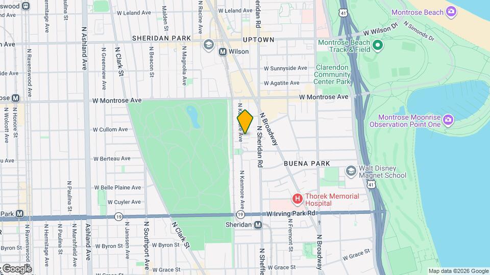 4229 N Kenmore Ave Mapa y Detalles de la Ubicación