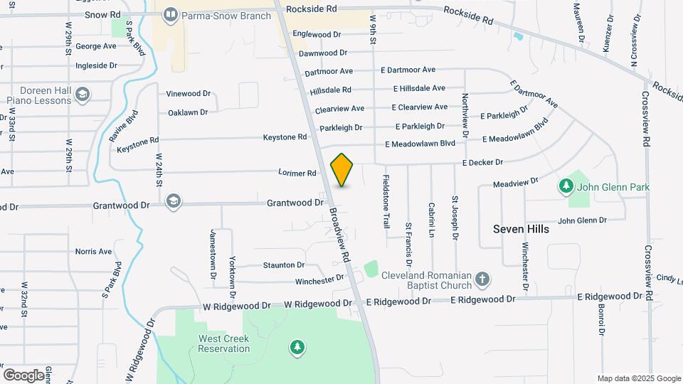 6125 Broadview Rd Map and Location Details