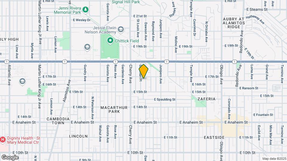 1624 Sherman Pl Map and Location Details