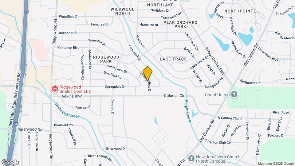 5727 Orchard View Dr Map and Location Details