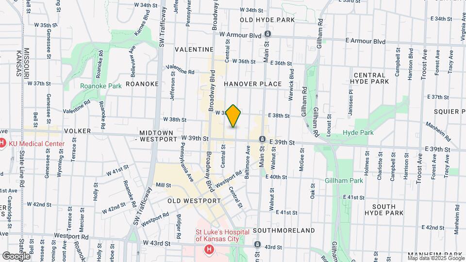 3832-3834 Wyandotte St Map and Location Details