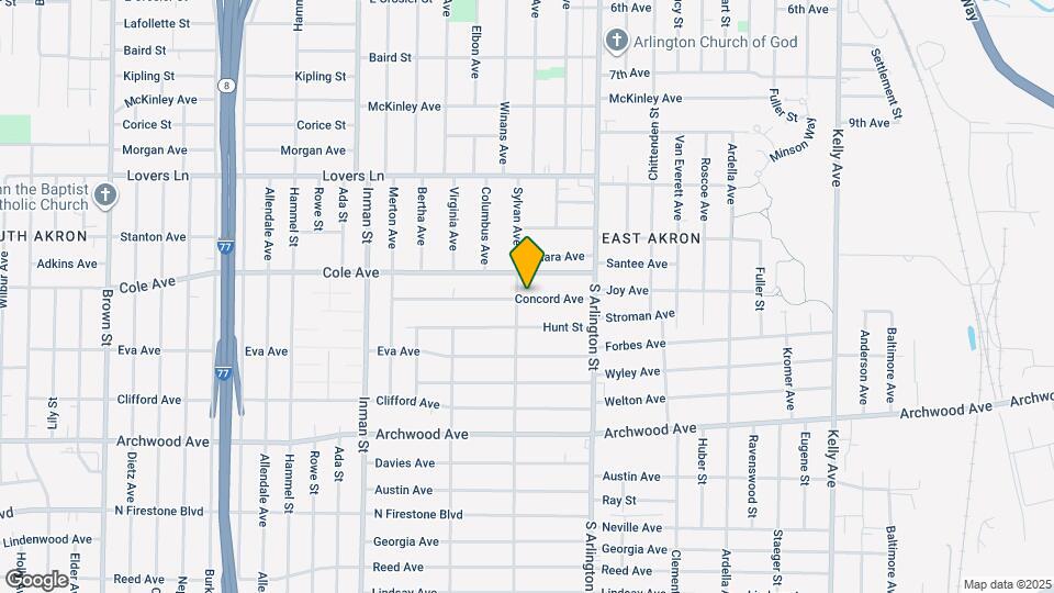 955 Concord Ave Map and Location Details