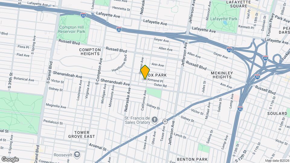 2239 California Ave Mapa y Detalles de la Ubicación