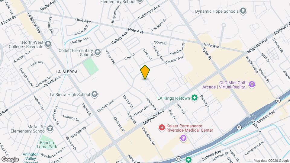 3944 Polk St Map and Location Details